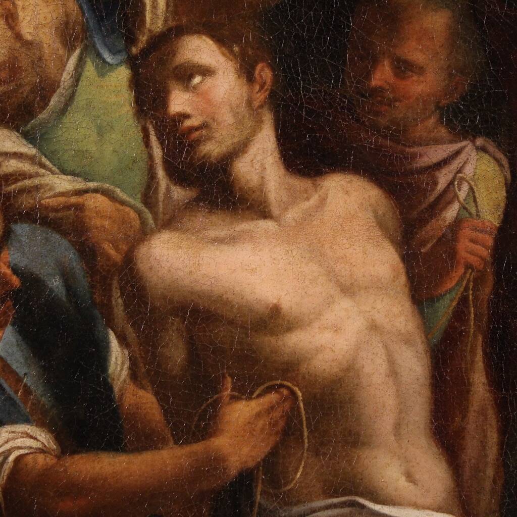 Great 17th century religious painting, Saint Sebastian