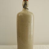 Glazed stoneware bottle - beige