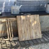 Foldable bamboo bistro table from the 1990s