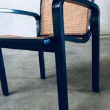 Italian Design Bentwood & Webbing Armchair, 1970s