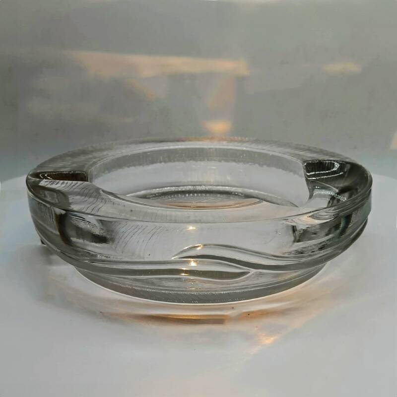 1970s Big Ashtray by Fabio Frontini for Arnolfo di Cambio in Lead Crystal,