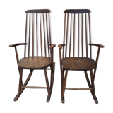 Pair of scandinavian rocking chair
