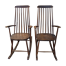 Paire de rocking chair scandinave