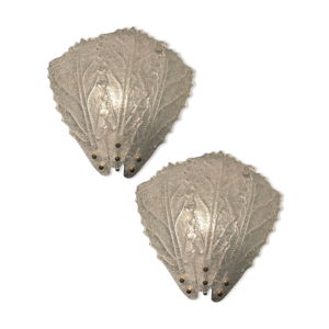 paire d'appliques en - verre murano