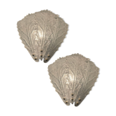 PAire d'appliques en verre de Murano