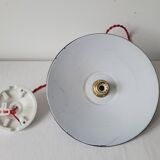 Enamelled sheet metal pendant light