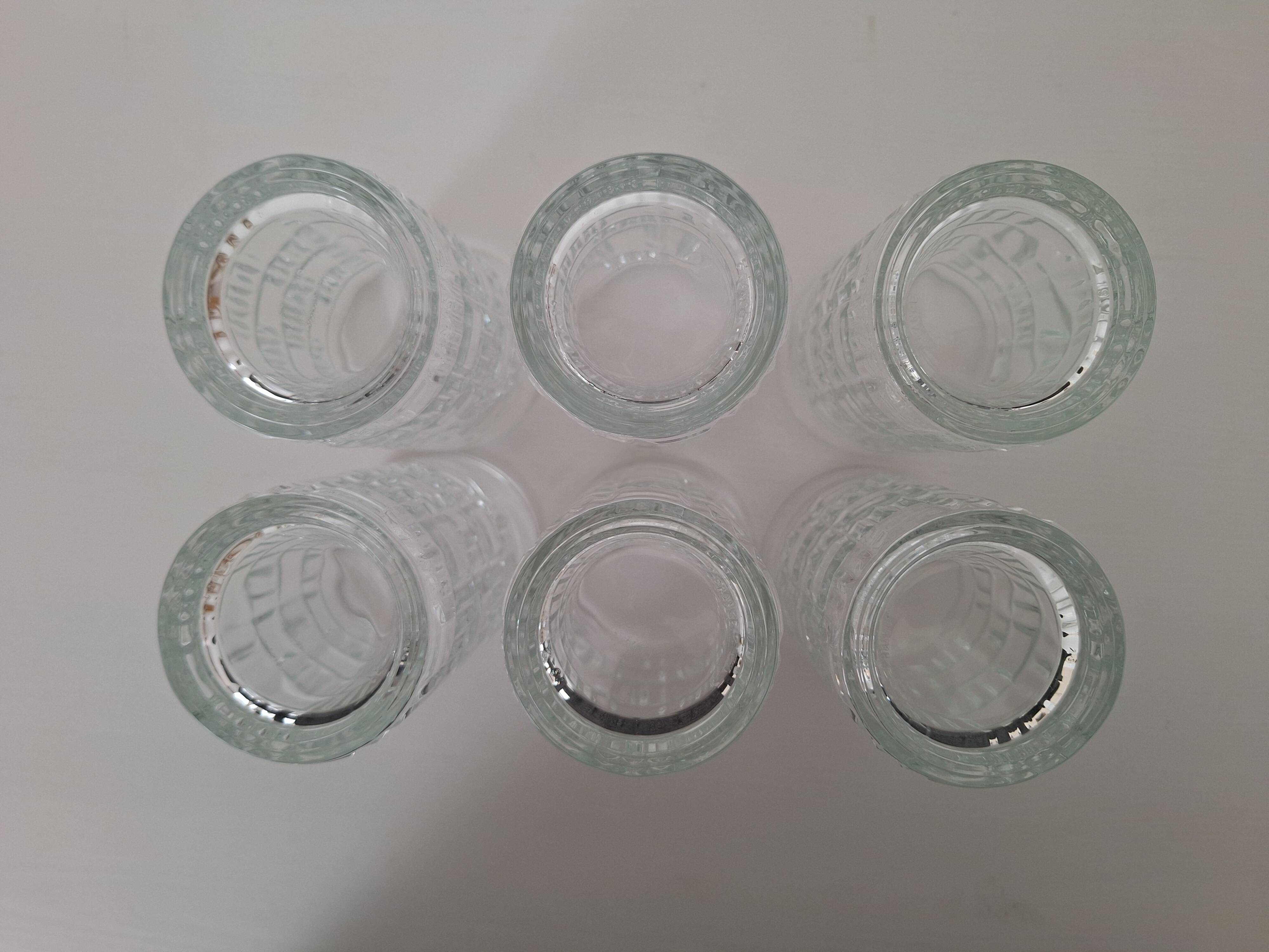 6 Verres Préfontaines vintage