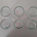 6 Verres Préfontaines vintage