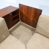 Mid-Century Modern Italian Sofa with Built-in Sideboard, Italy, 1960s
