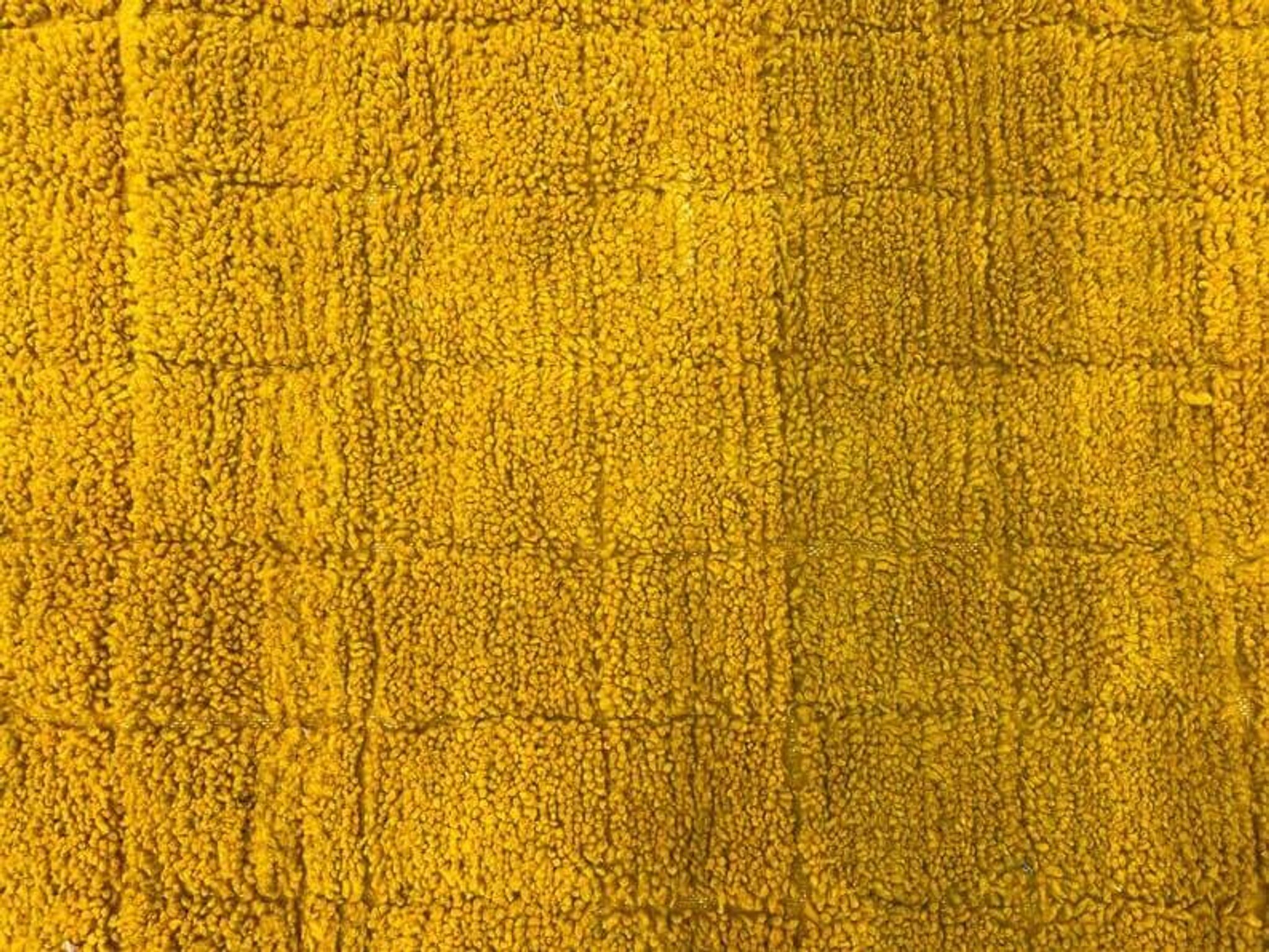 Tapis en laine marocain jaune traditionnelle taille 150 x 250 cm