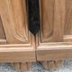 Rare pair of Art Deco glass columns in solid walnut – renovated