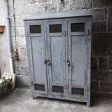 Patinated industrial wardrobe
