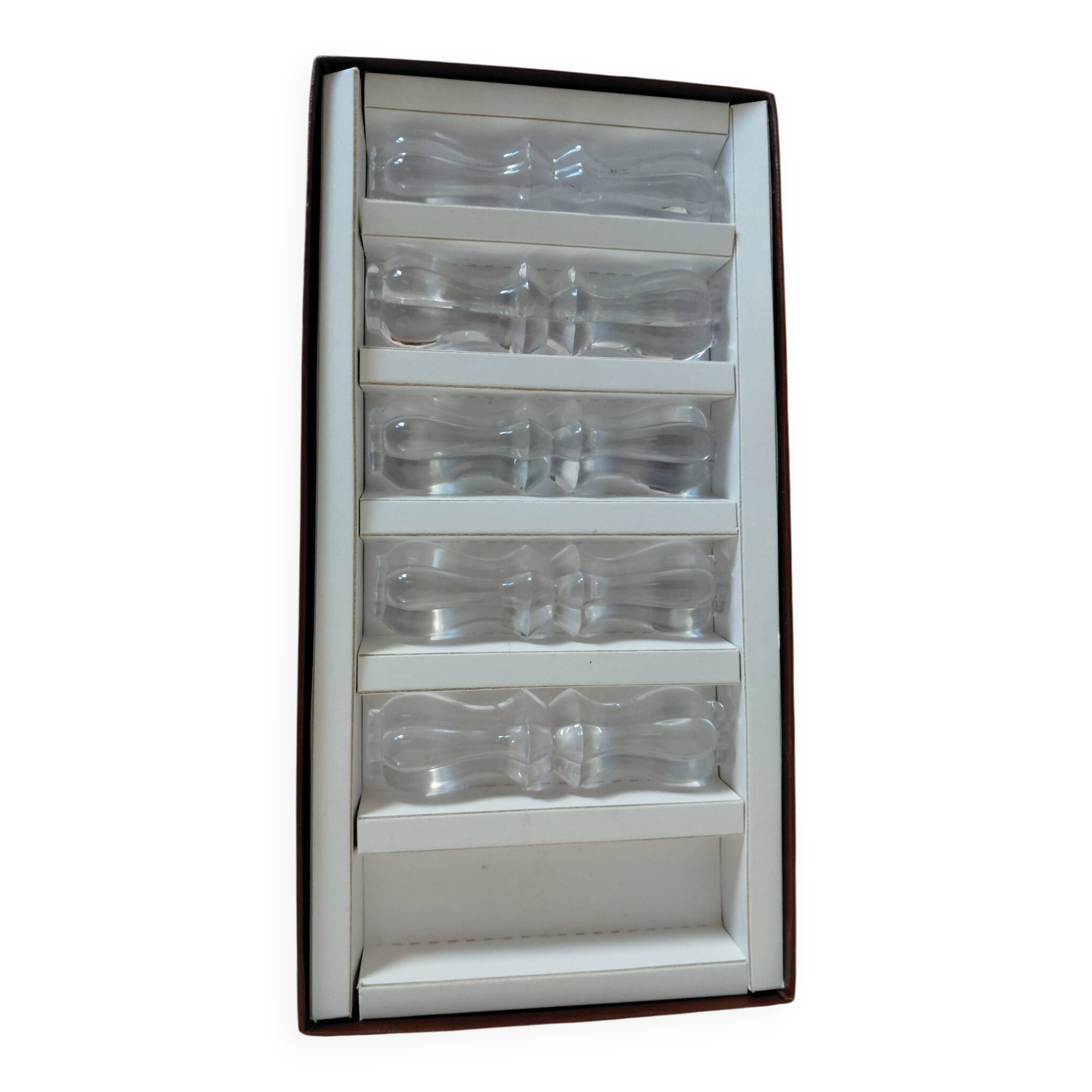Box of 5 knife holders Royal Glassworks of Champagne
