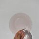 Dessert plate rosaline old pink glass 1960