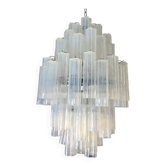 Opalino “tronchi” murano glass chandelier-5l