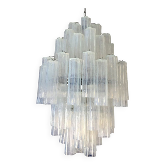 Opalino “tronchi” murano glass chandelier-5l