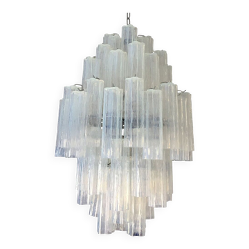 Opalino “tronchi” murano glass chandelier-5l