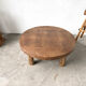 Round brutalist coffee table from the 1950s.