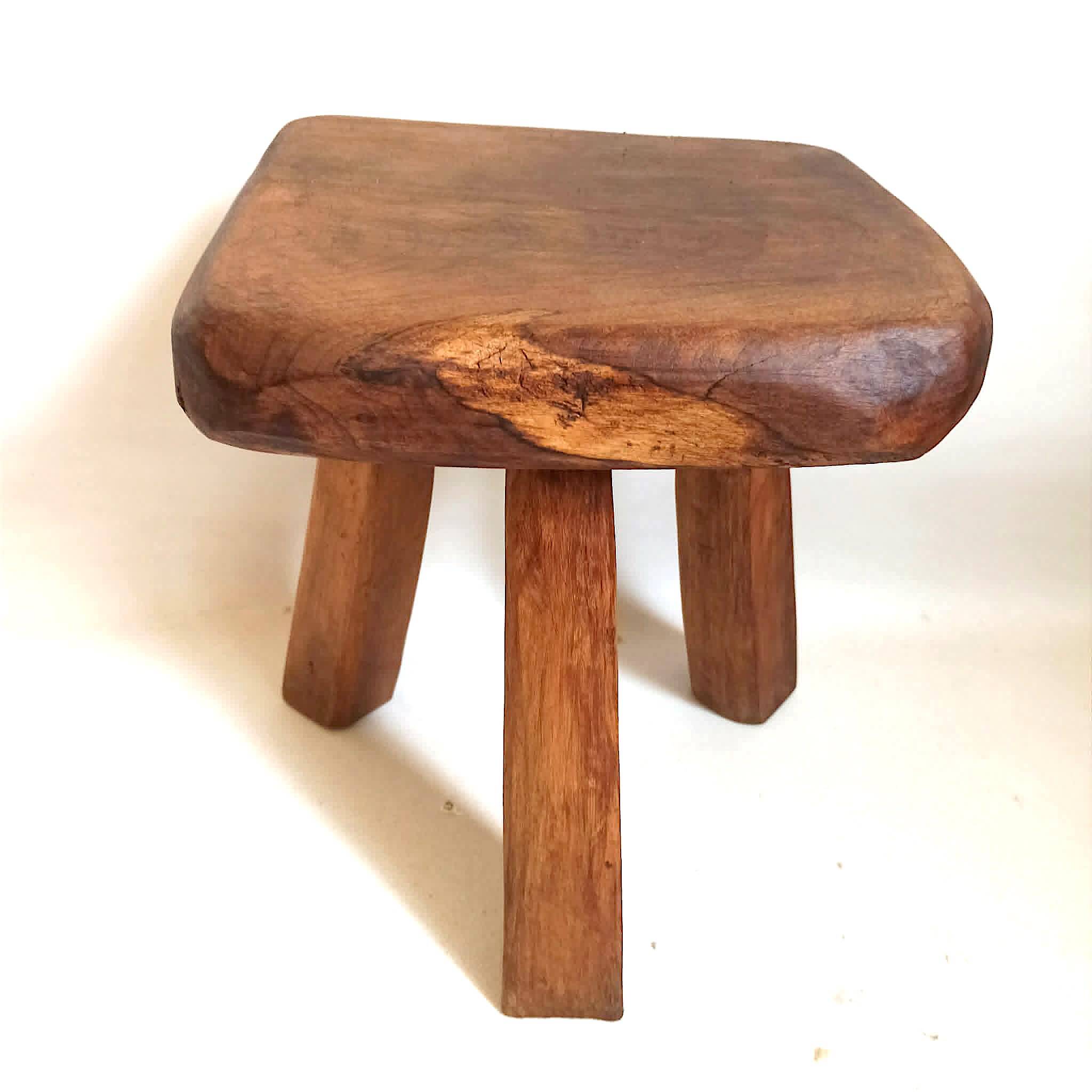 Brutalist tripod stool from the 1960s.