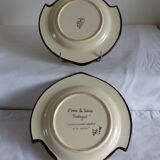 2 fish plates, St Jean Bretagne.