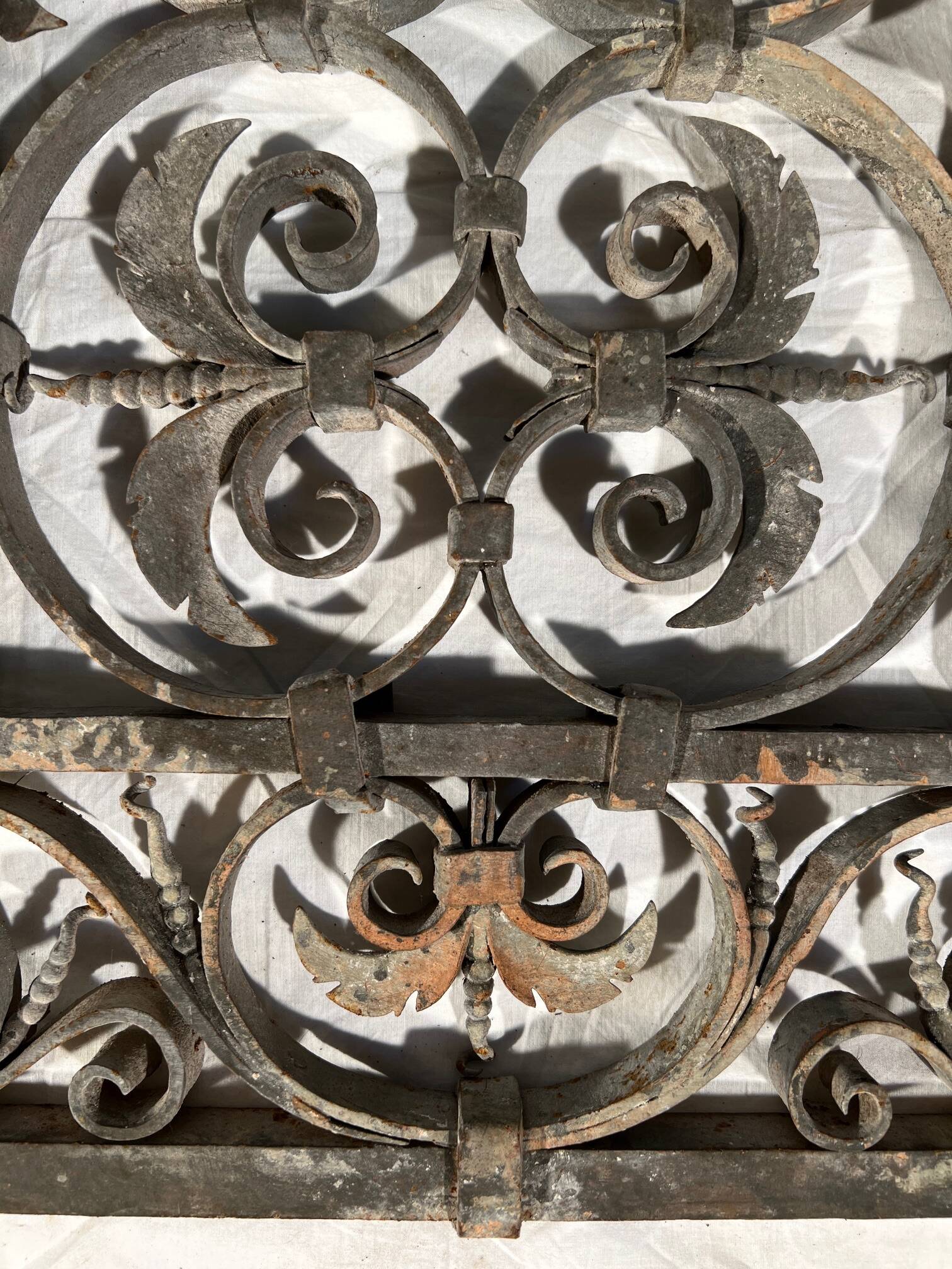 17th century wrought iron railing, balcony barrier railing