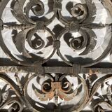 17th century wrought iron railing, balcony barrier railing