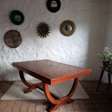 Walnut art-deco table