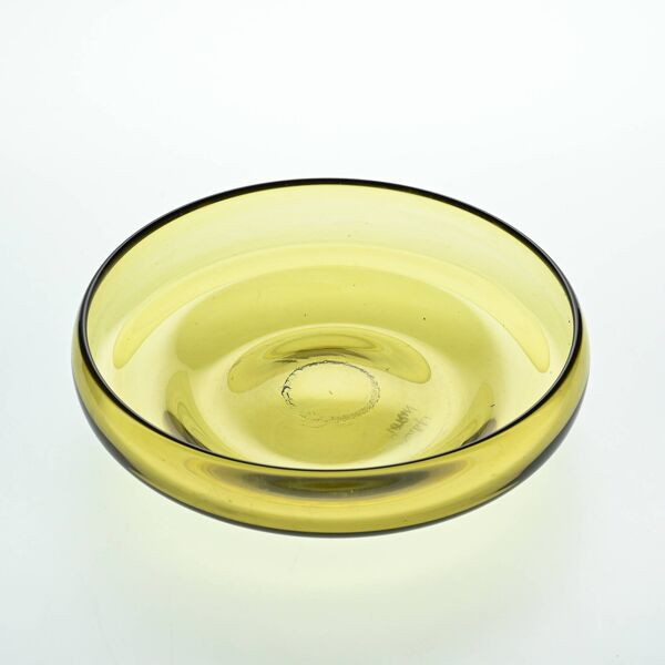 Coupe à fruits en verre soufflé par Claude Morin, circa 1975