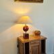 Barbier house lamp - Lacquered and chrome-plated metal - 1970s