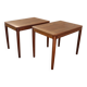 Scandinavian teak side tables by Hugo Troeds.
