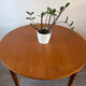 Table ronde scandinave extensible en teck