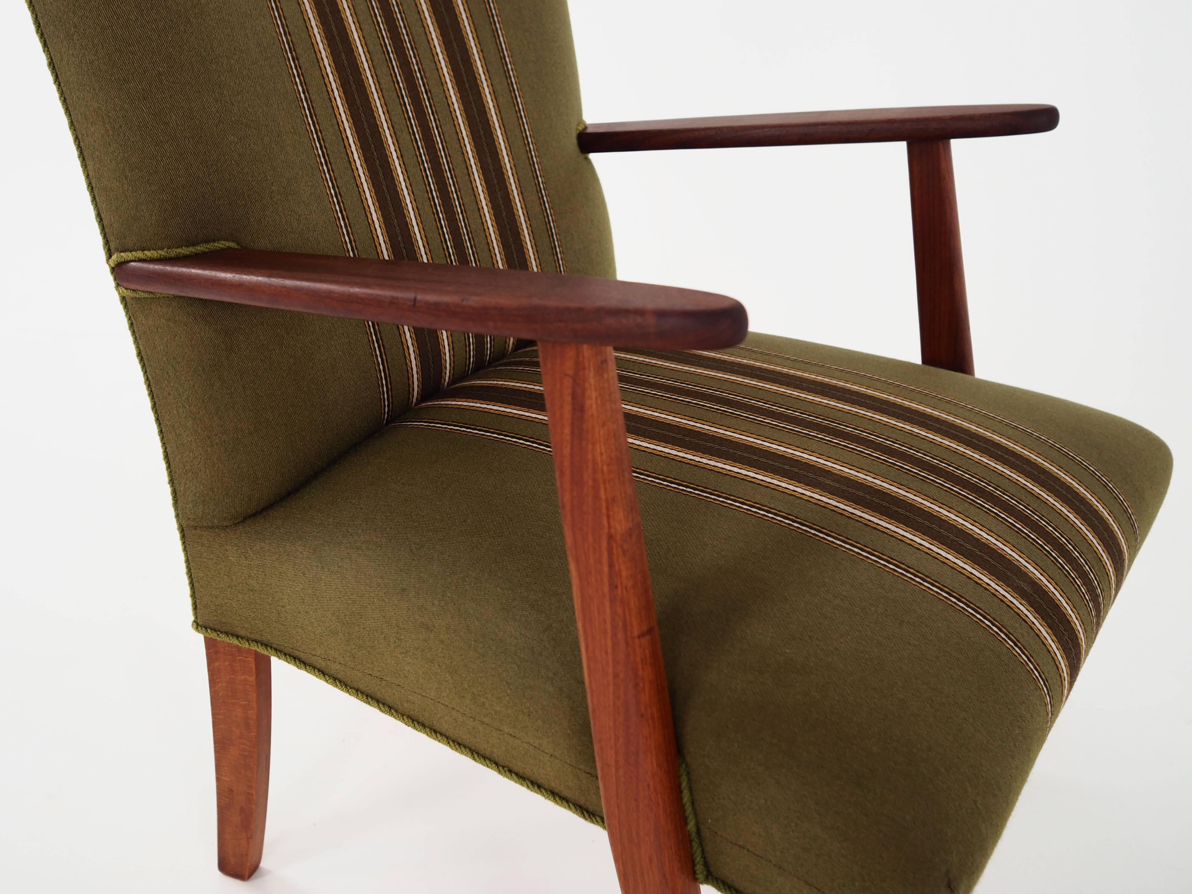 Teak armchair, 1960s, Danish design, manufacture: Denmark