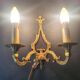 Three Louis XVI bronze wall sconces by Lucien Gau, Paris, antique.