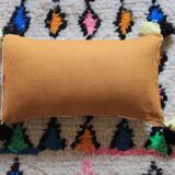 Rectangular cushion 100% Wool & Linen Yellow