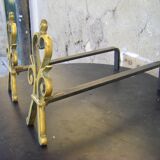 Pair of bronze andirons