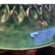 Magnificent and Huge Fruit Basket with Gold Highlights from the 50s-70s