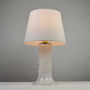 Large Glass Table Lamp by Hannelore Dreutler/Studio Åhus for Ateljé Lyktan, signed and dated 1981