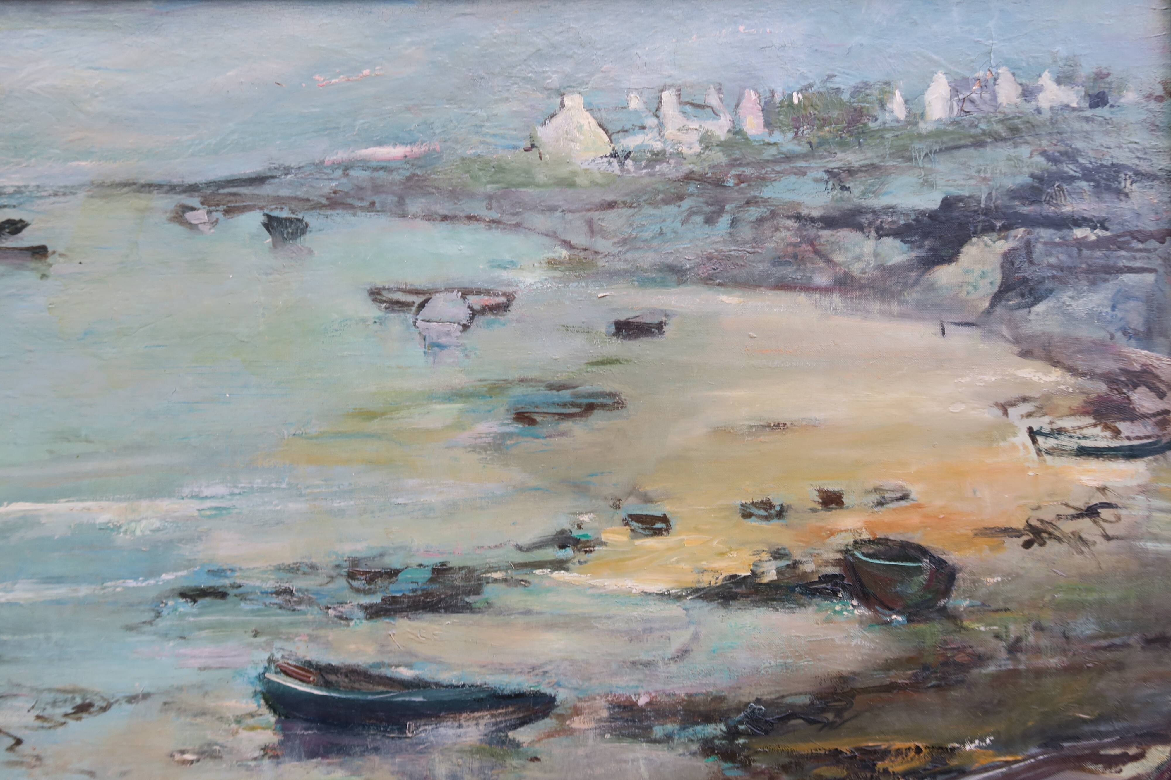 Painting seaside brittany artists' lounge 1970