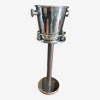 Ice bucket with Alessi column by Ettore Sottsass