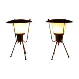 Pair of table lamps or bedside 50s