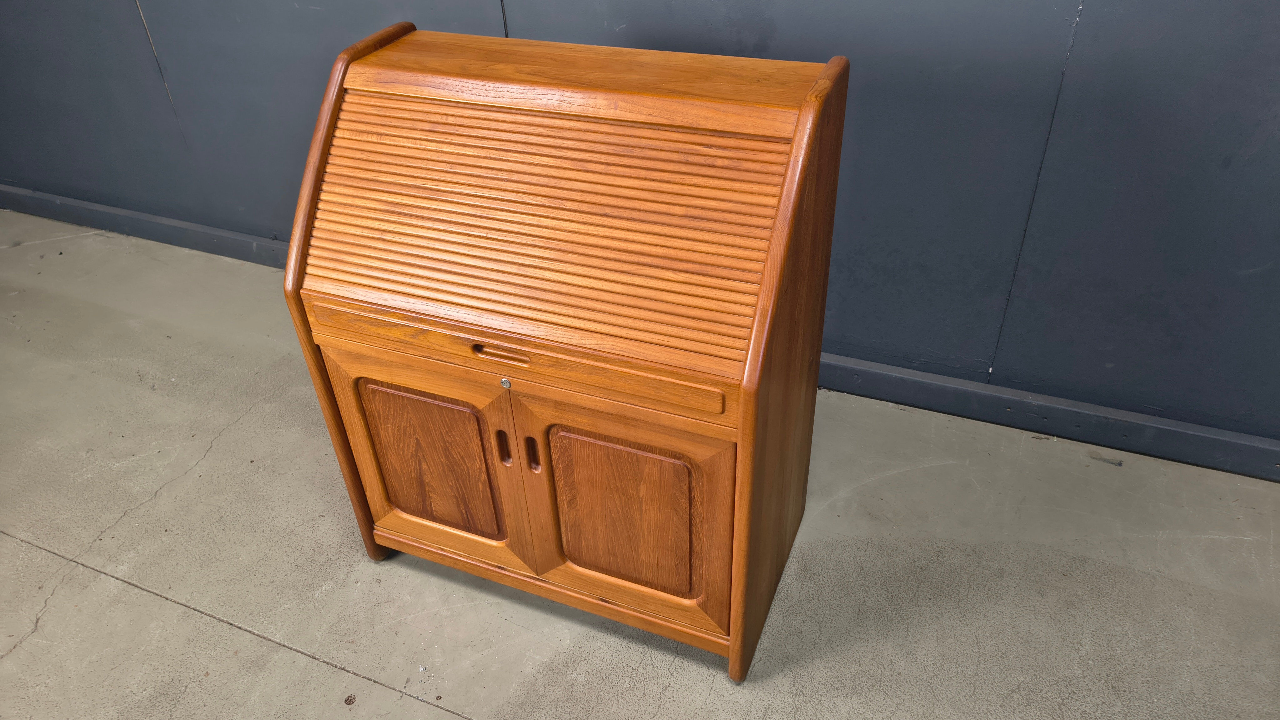 Teak secretaire by Dyrlund, Denmark, 1960s