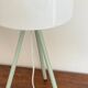 90s Green Metal Tripod Lamp