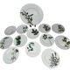 13-piece Dibbern Herbaticum porcelain dessert set circa 1980