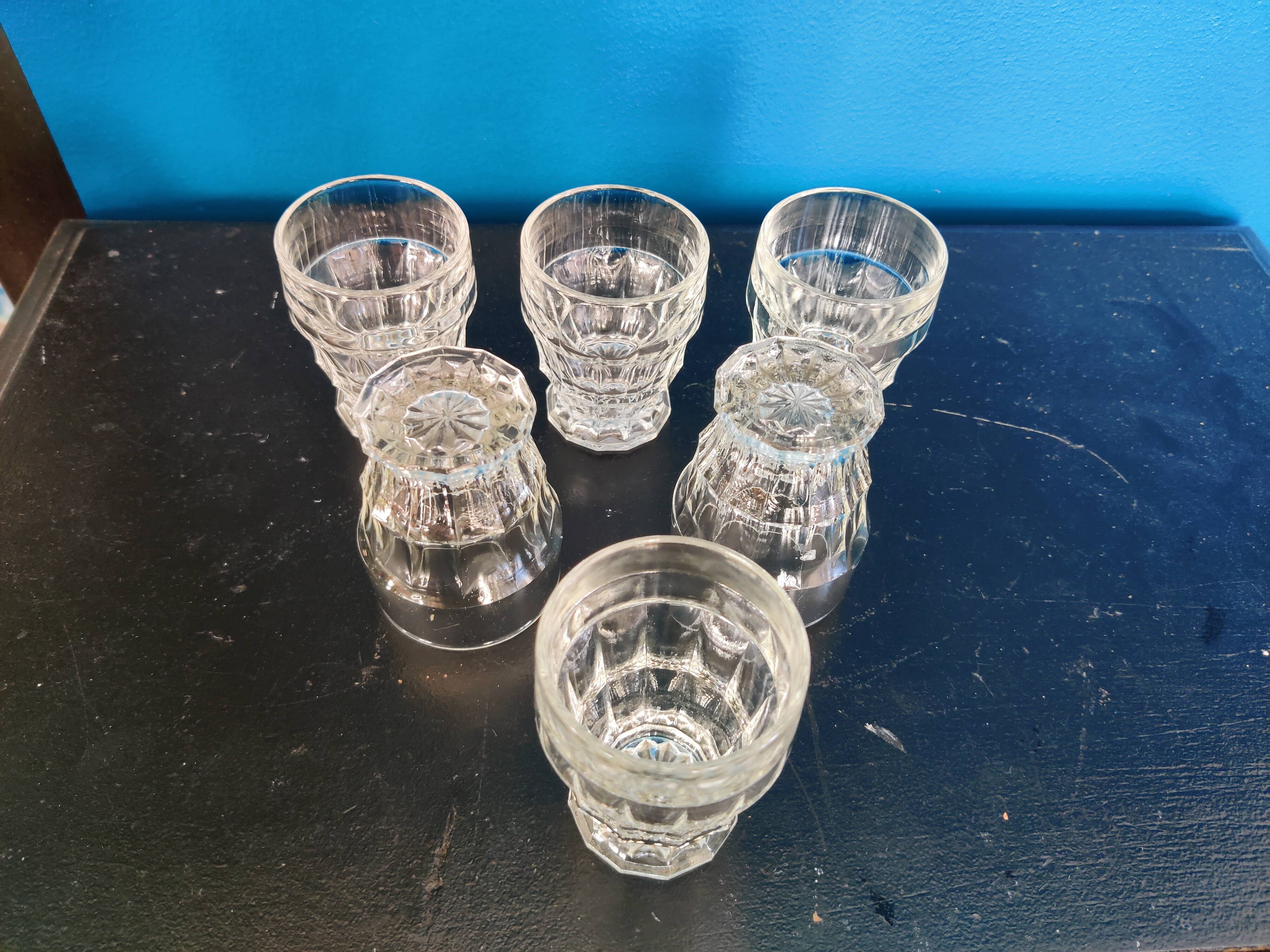 Vintage aperitif glasses