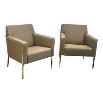 Pair of designer armchairs - moroso