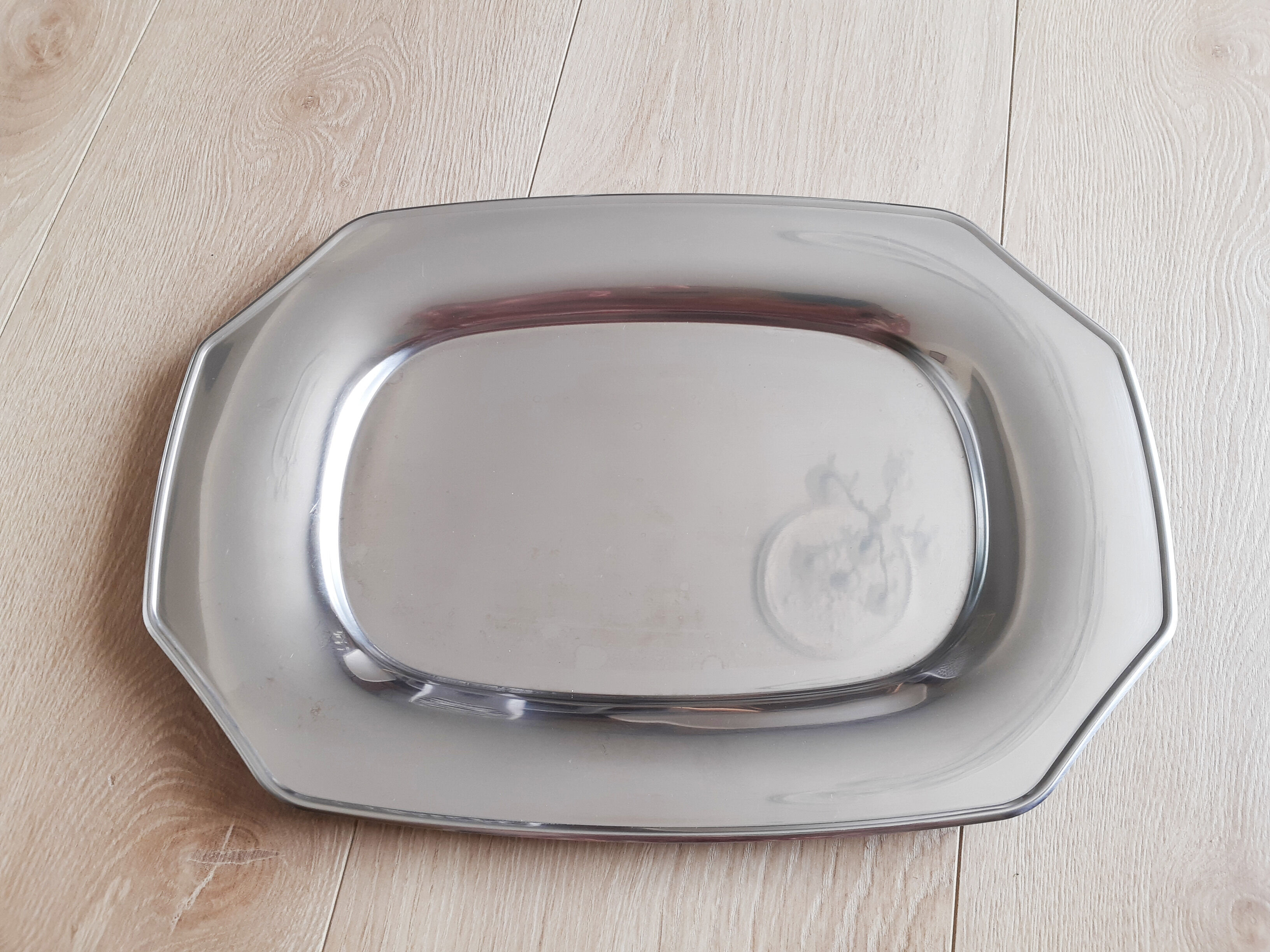 Vintage stainless steel serving dishes, Létang Rémy