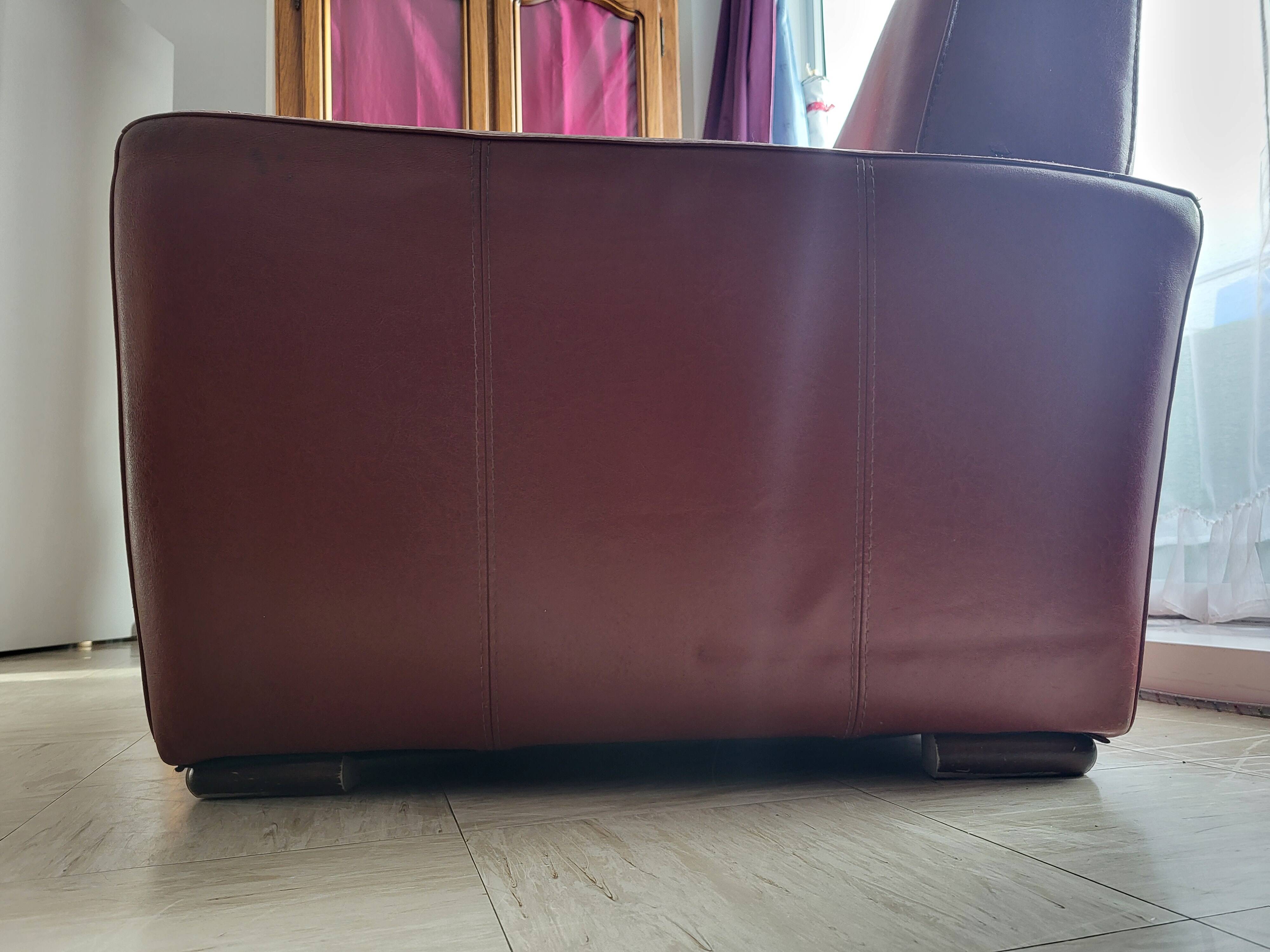Canapé véritable cuir
