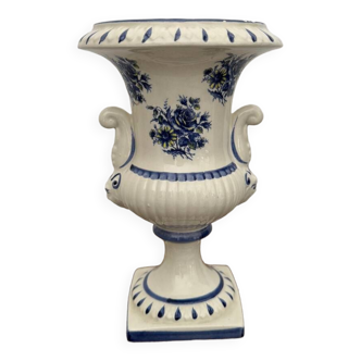 Vase Médicis capodimonte Italy en porcelaine