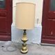 Brass and painted brass lamp