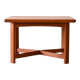 Table basse carrée en teck fabriquée au Danemark
